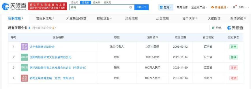 2026年博彩平台-杨鸣仍担任辽宁省篮协职务
